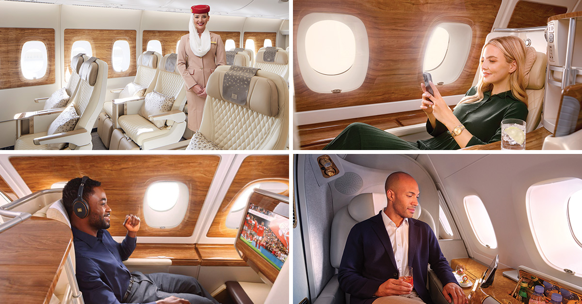 Fly Better with Emirates Premium, Business or First Class